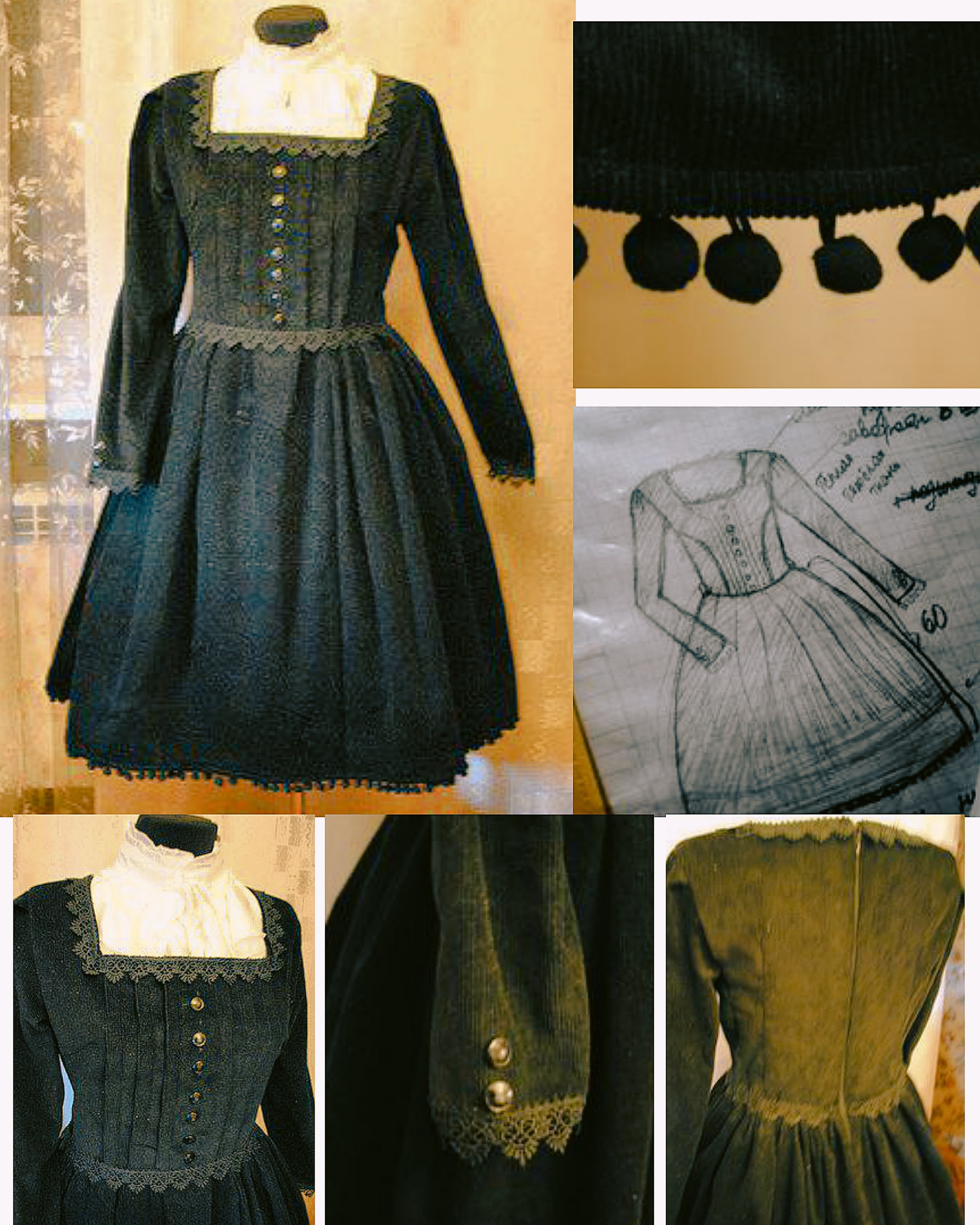 2012 velvet winter dress