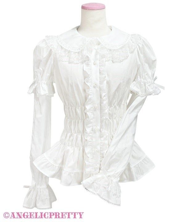 ✩ Angelic Pretty - Honey Shirring Sleeve Blouse ✩