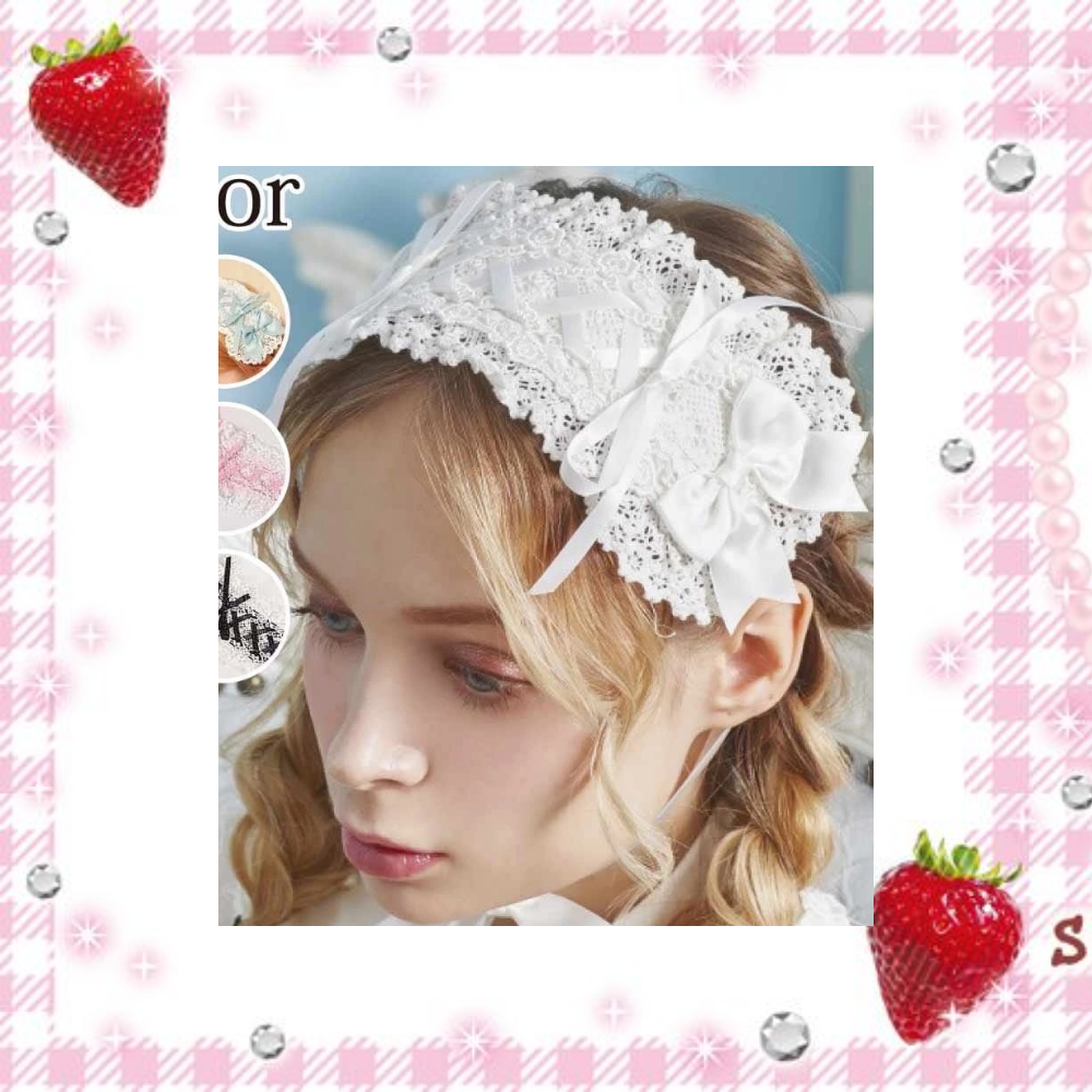 Bodyline - lace up ribbon headdress in pink 2009