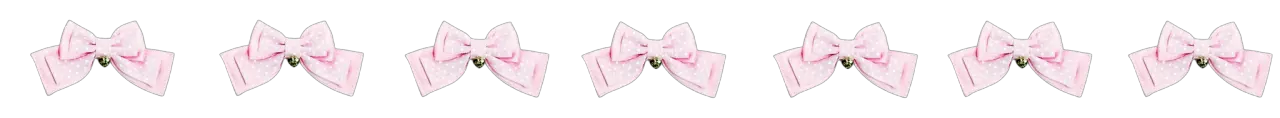 bows with dots pink