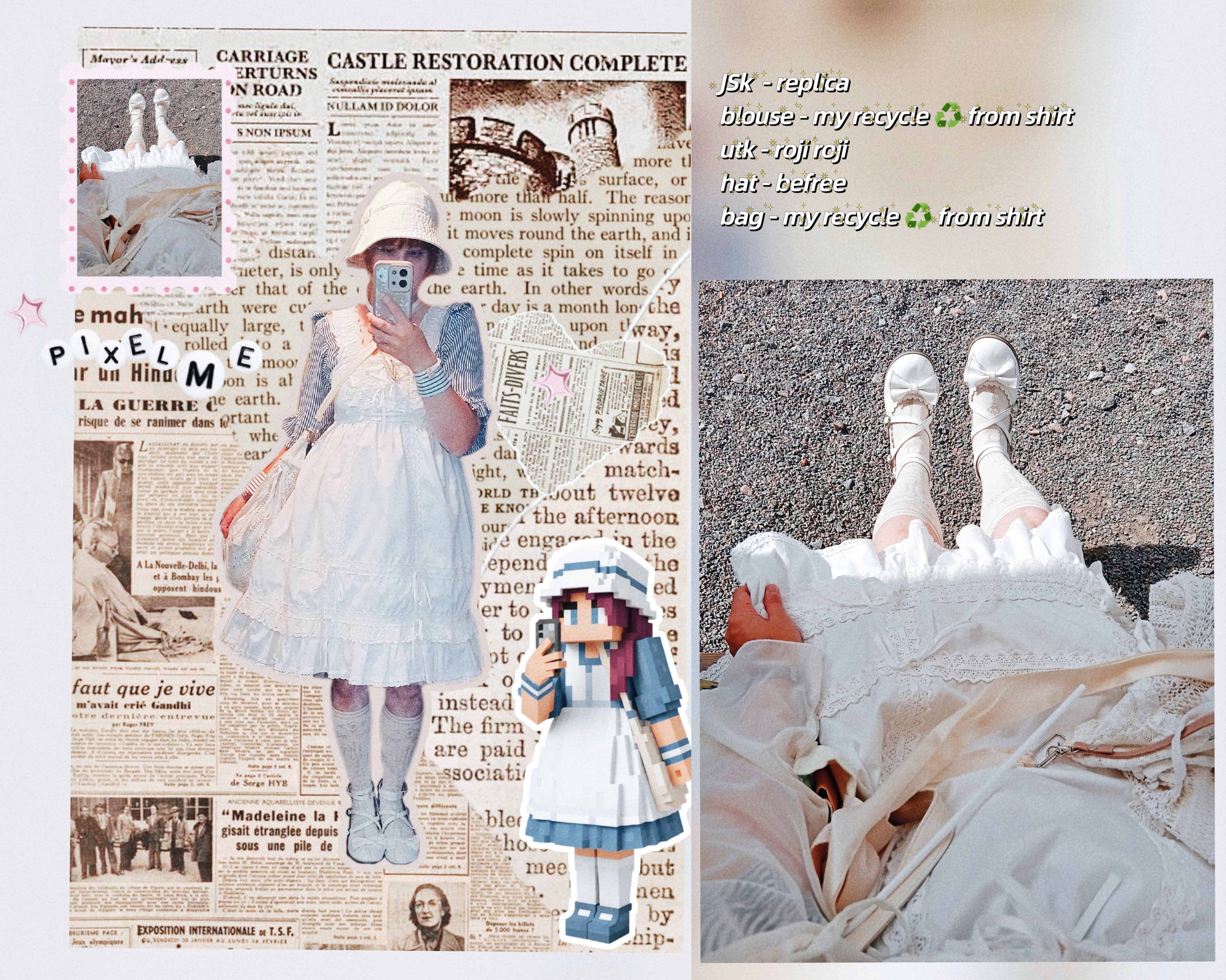 Daily white lolita outfit