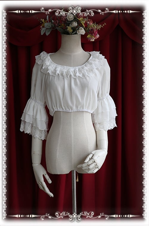 ✩ Infanta - Princess Sleeve Chiffon Blouse ✩