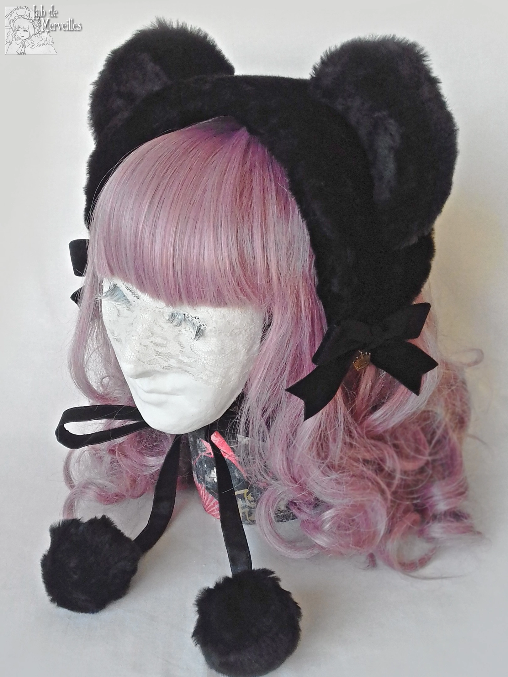 Lab de Merveilles Black Bear Headdress