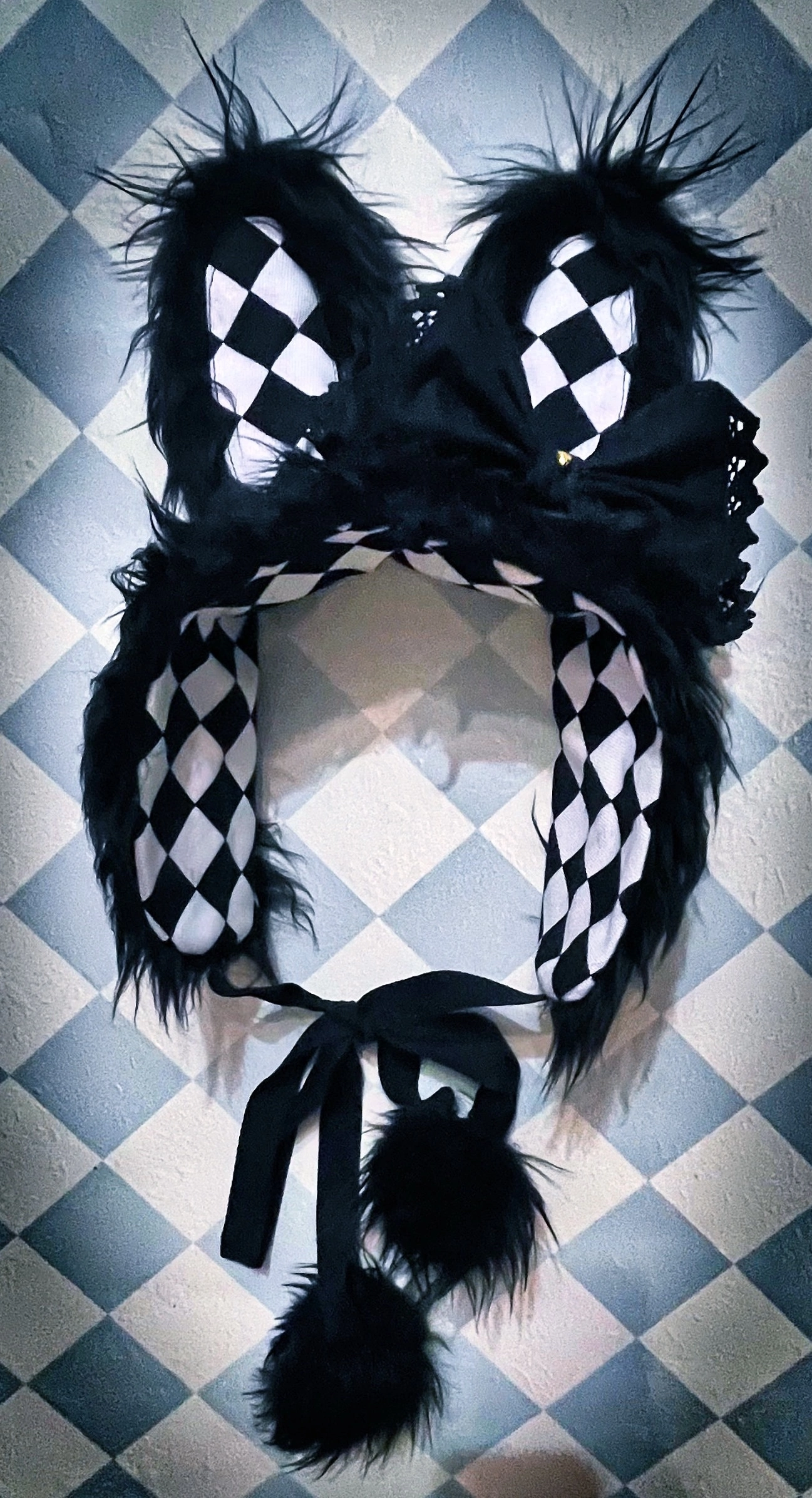 Midnight Circus Black Diamond Rabbit Headdress