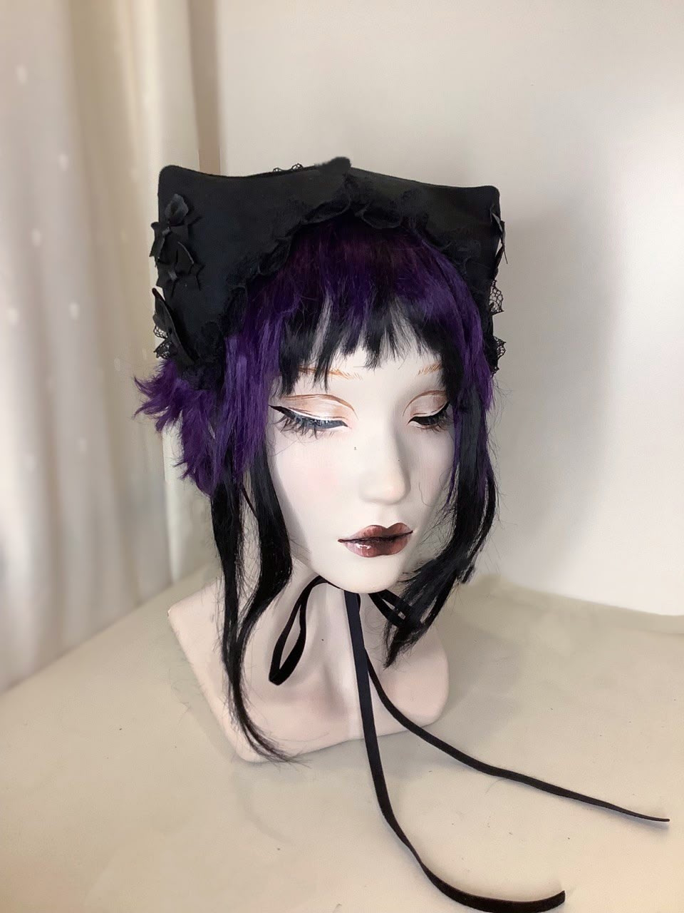 Rebellious Lamb Black cat ears headdress