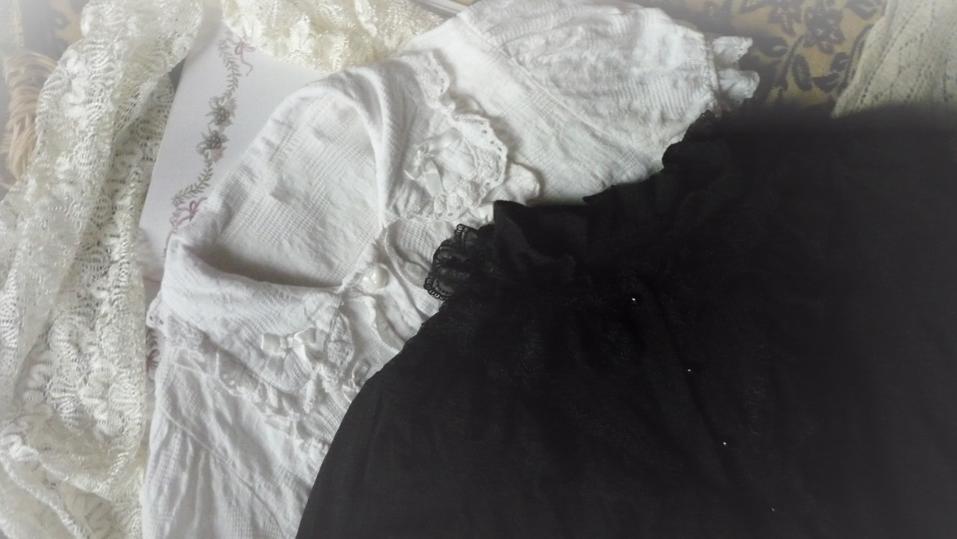 short-sleeved cotton blouses.