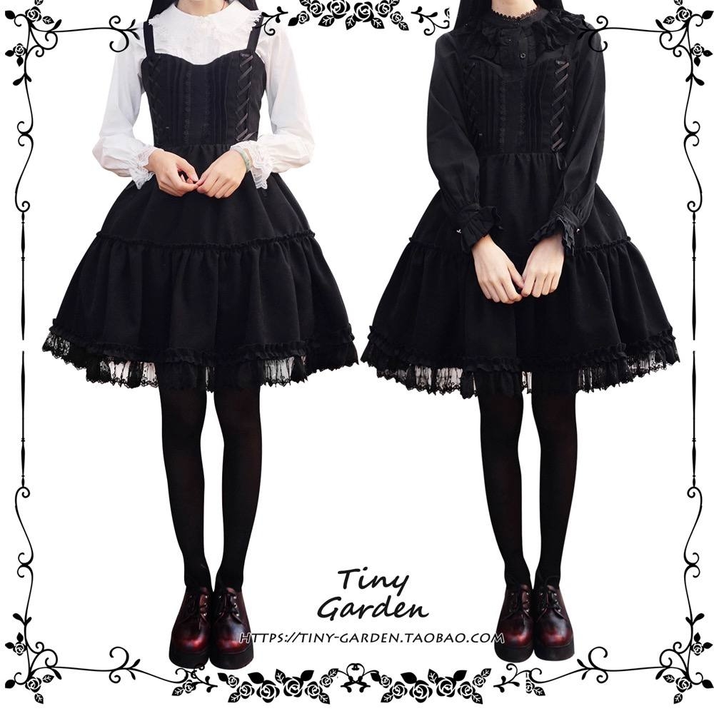 Tiny Garden Black Velvet JSK